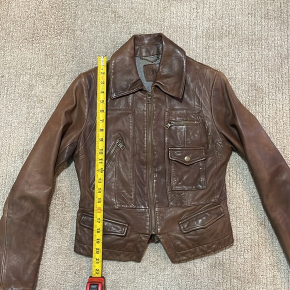 Banana Republic Leather Fitted Jacket - Picture 10 of 13